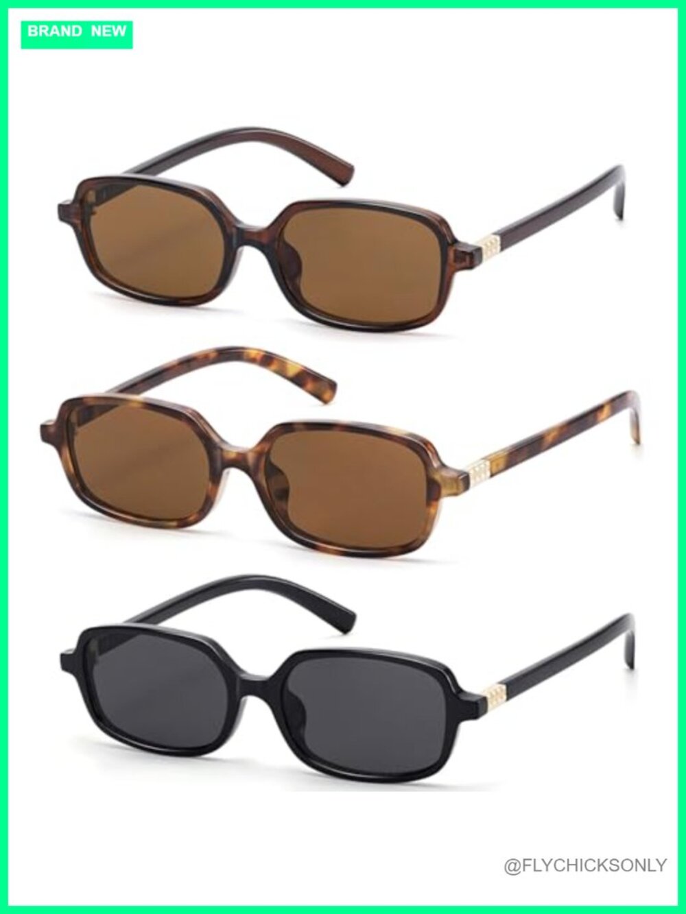 Retro Rectangle Sunglasses UV Protection Y2K Trendy Lightweight
